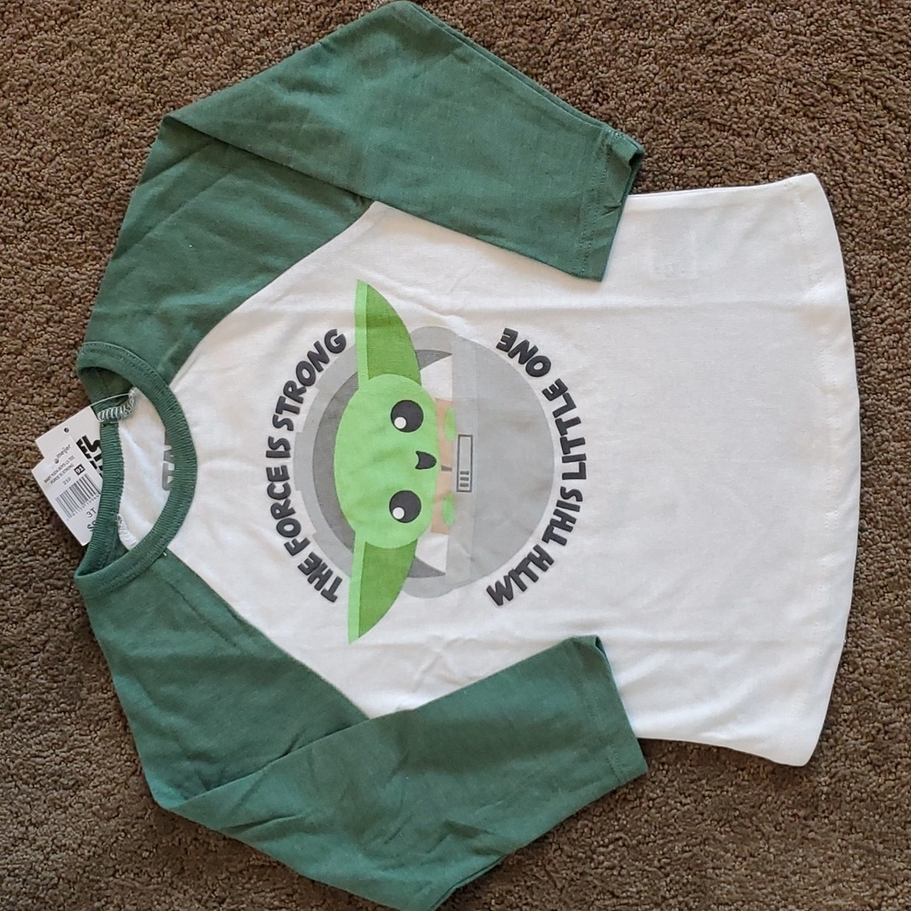 Toddler Boys Girls The Mandalorian Baby Yoda Grogu T-Shirt Size 2T 3T 4T 5T NWT